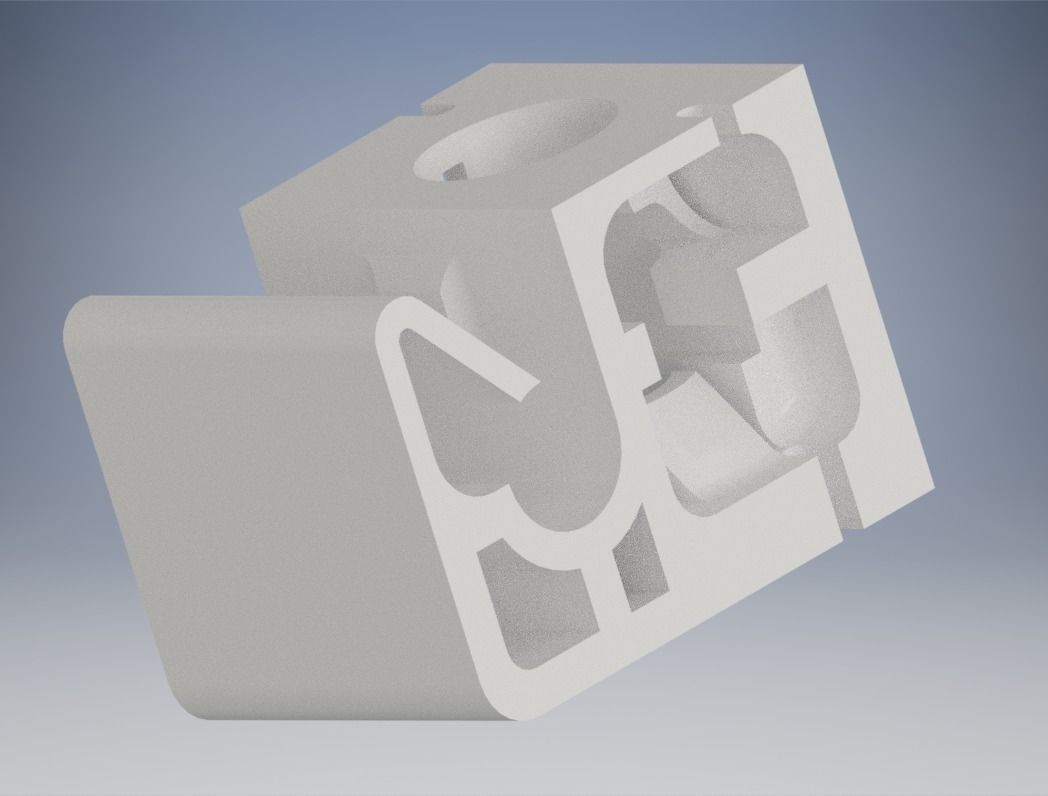 Mitsubishi Lancer MR129462 Brake Fluid Line Clip  3D print model_9