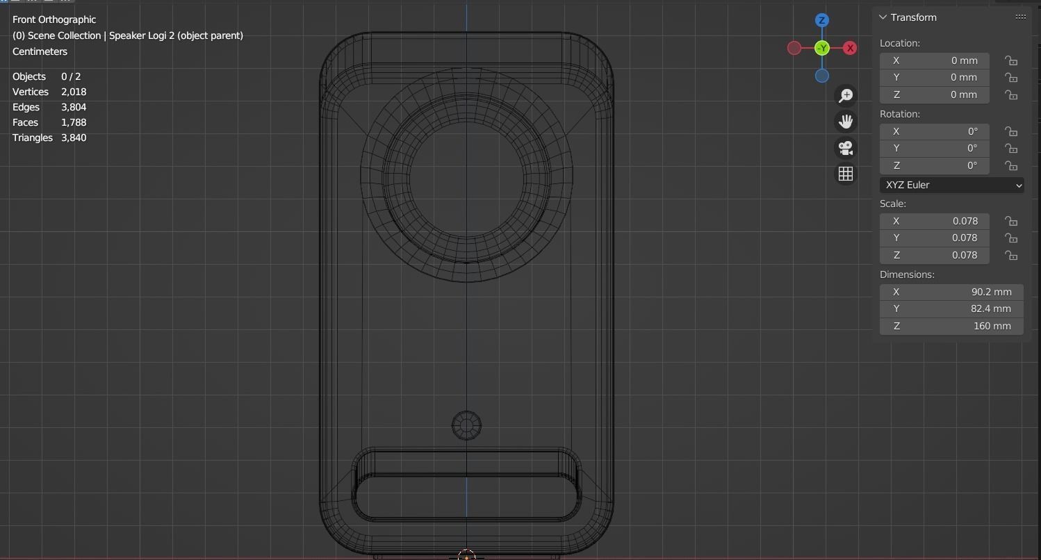 Speaker PC Logitech White 3D model_9