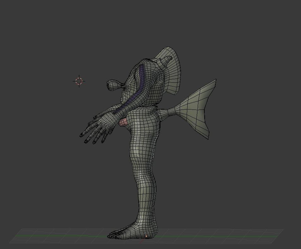 Humanoid AquaCreature BASE MESH