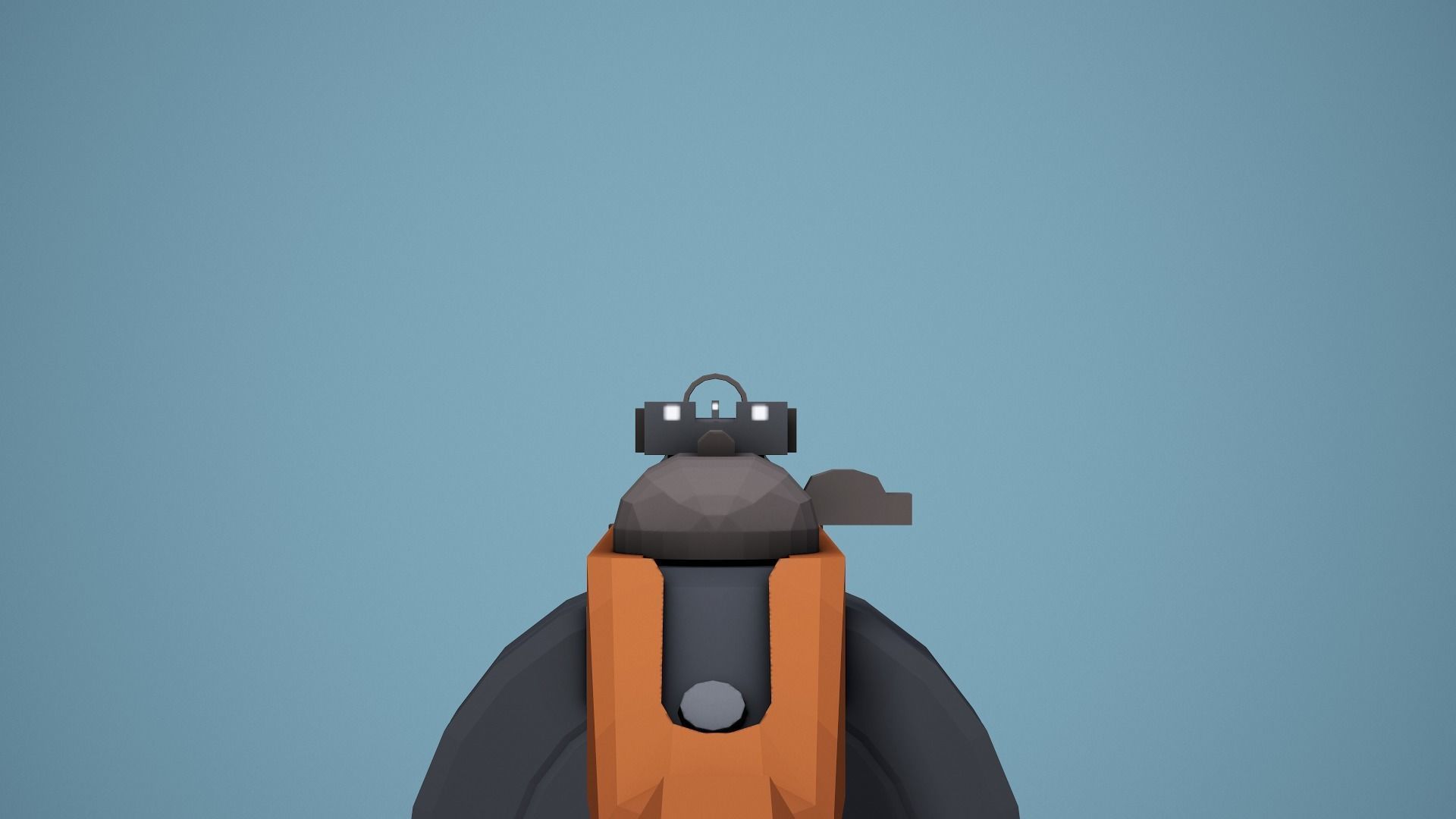 Stylized Ppsh-41 SMG Low Poly Game Ready Low-poly 3D model_10