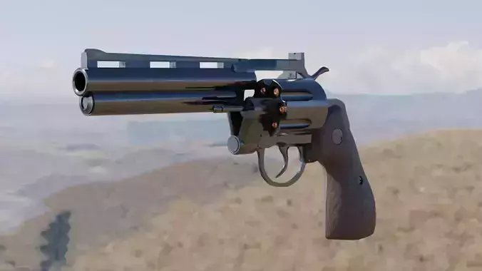 Low Poly Revolver