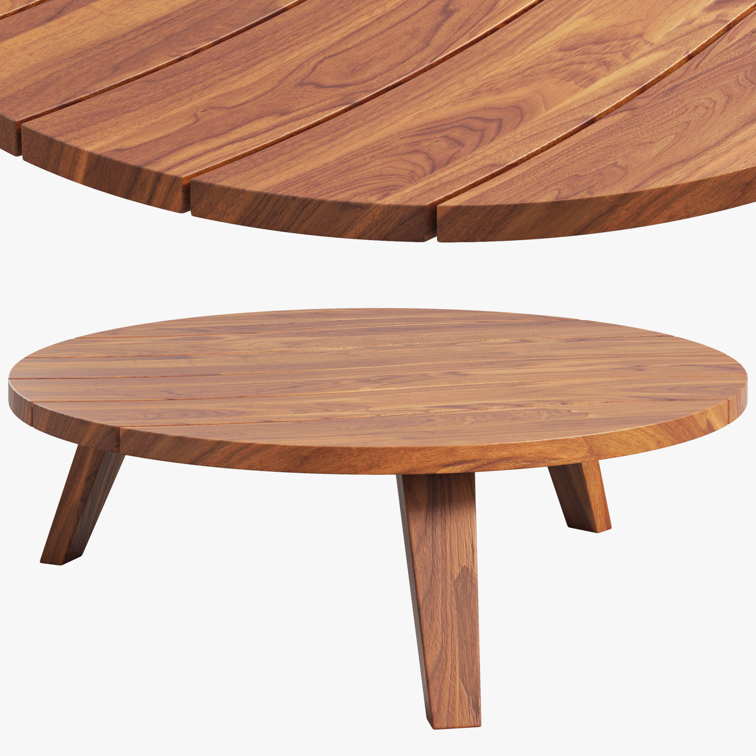 Beltempo Sand bank round coffee table 3D model_1