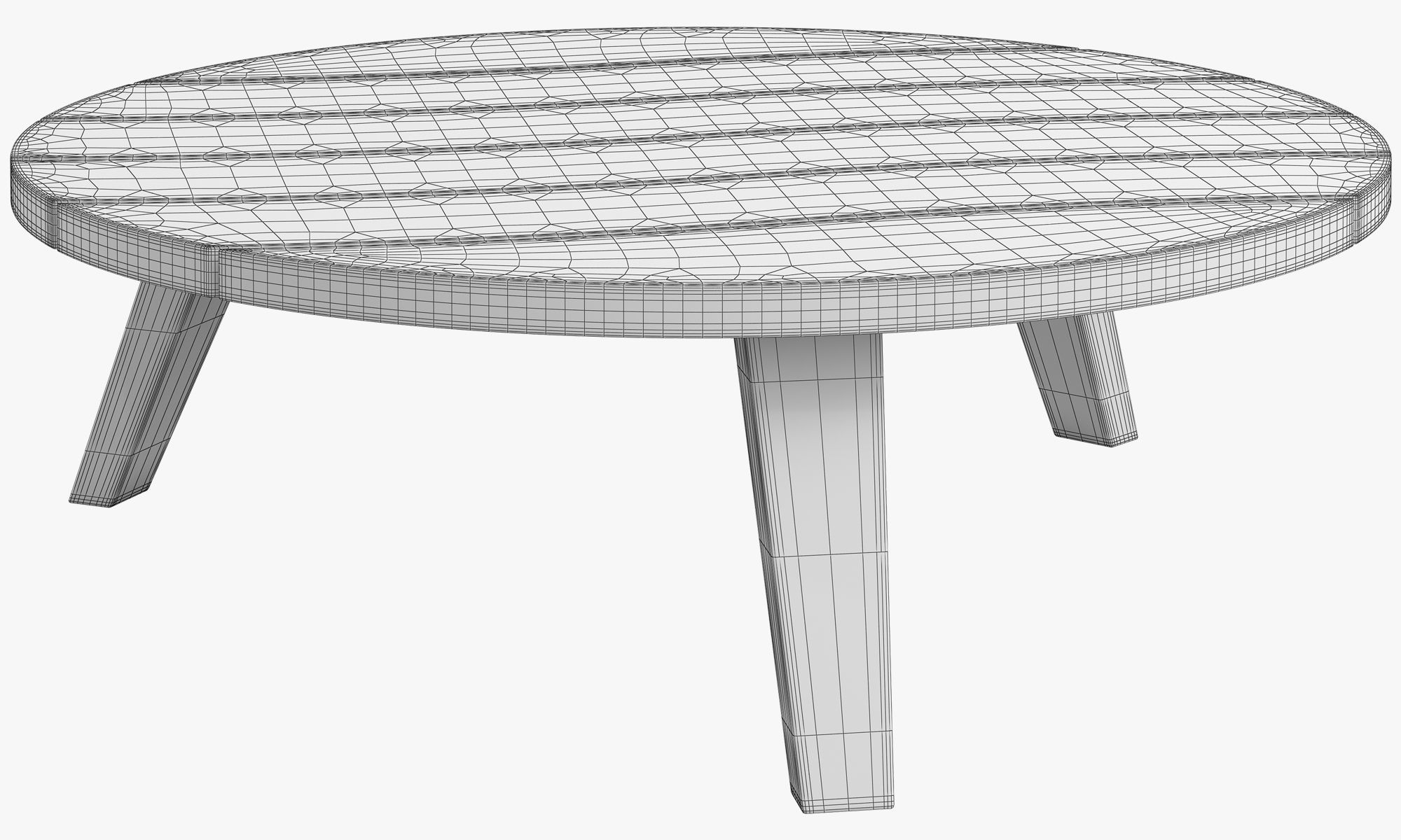 Beltempo Sand bank round coffee table 3D model_10