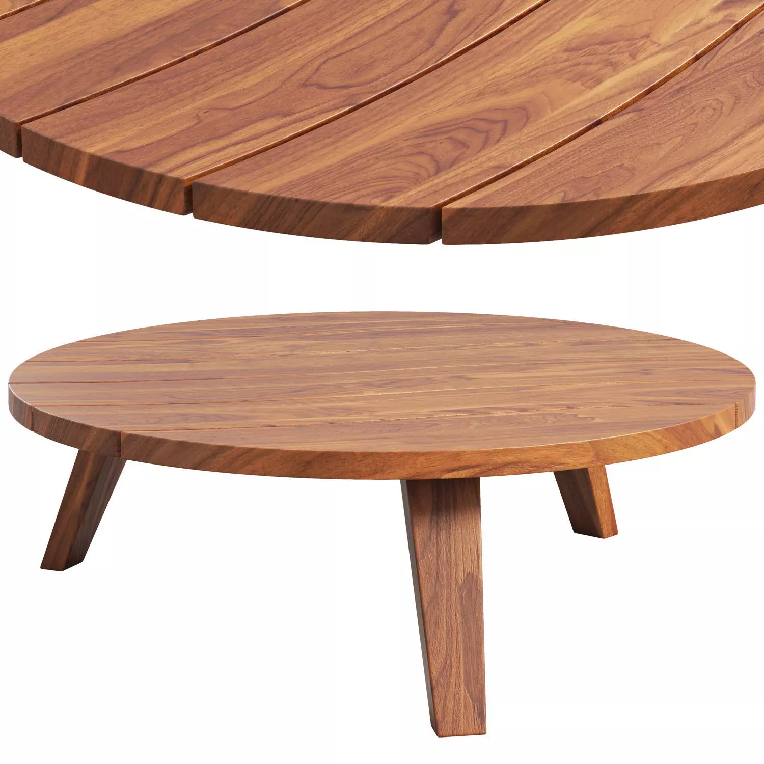 Beltempo Sand bank round coffee table 3D model_0