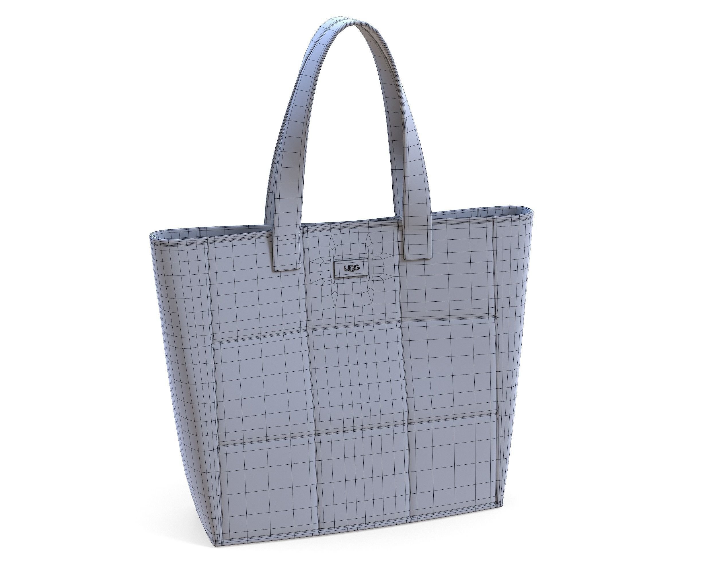 UGG Ellory Puff Tote Bag Low-poly 3D model_12