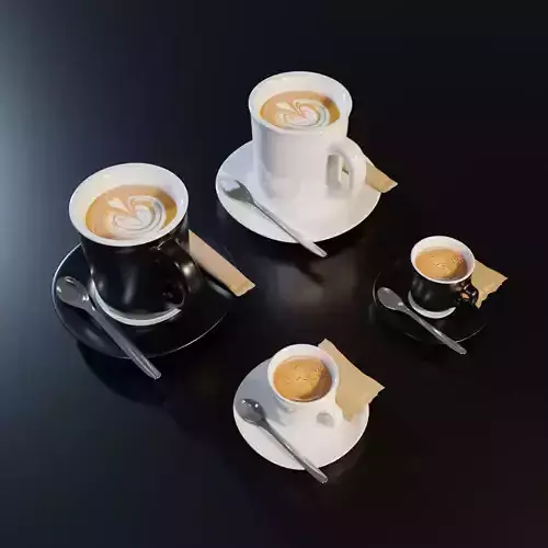 Coffee Cup and Latte Mug