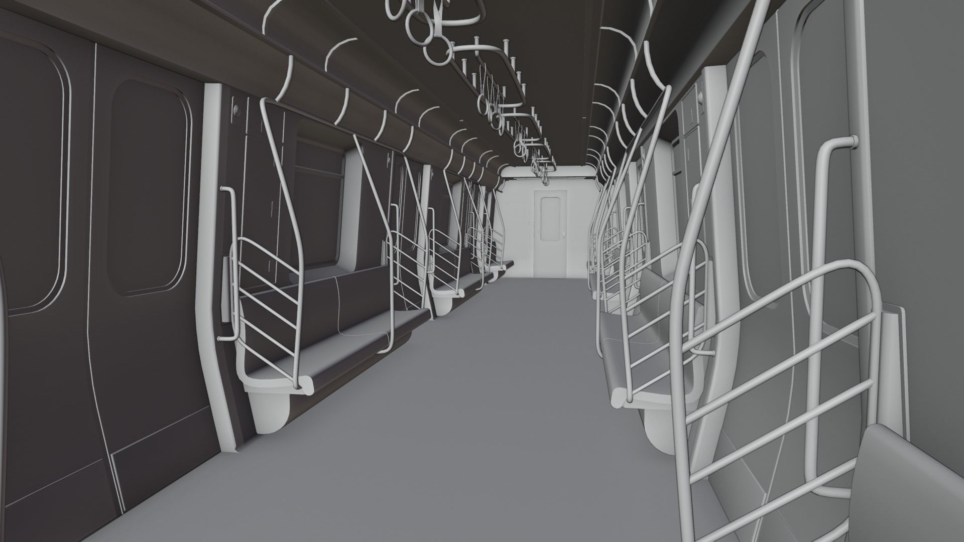 Subway Car Interior 8K and 4K Textures 3D model_2