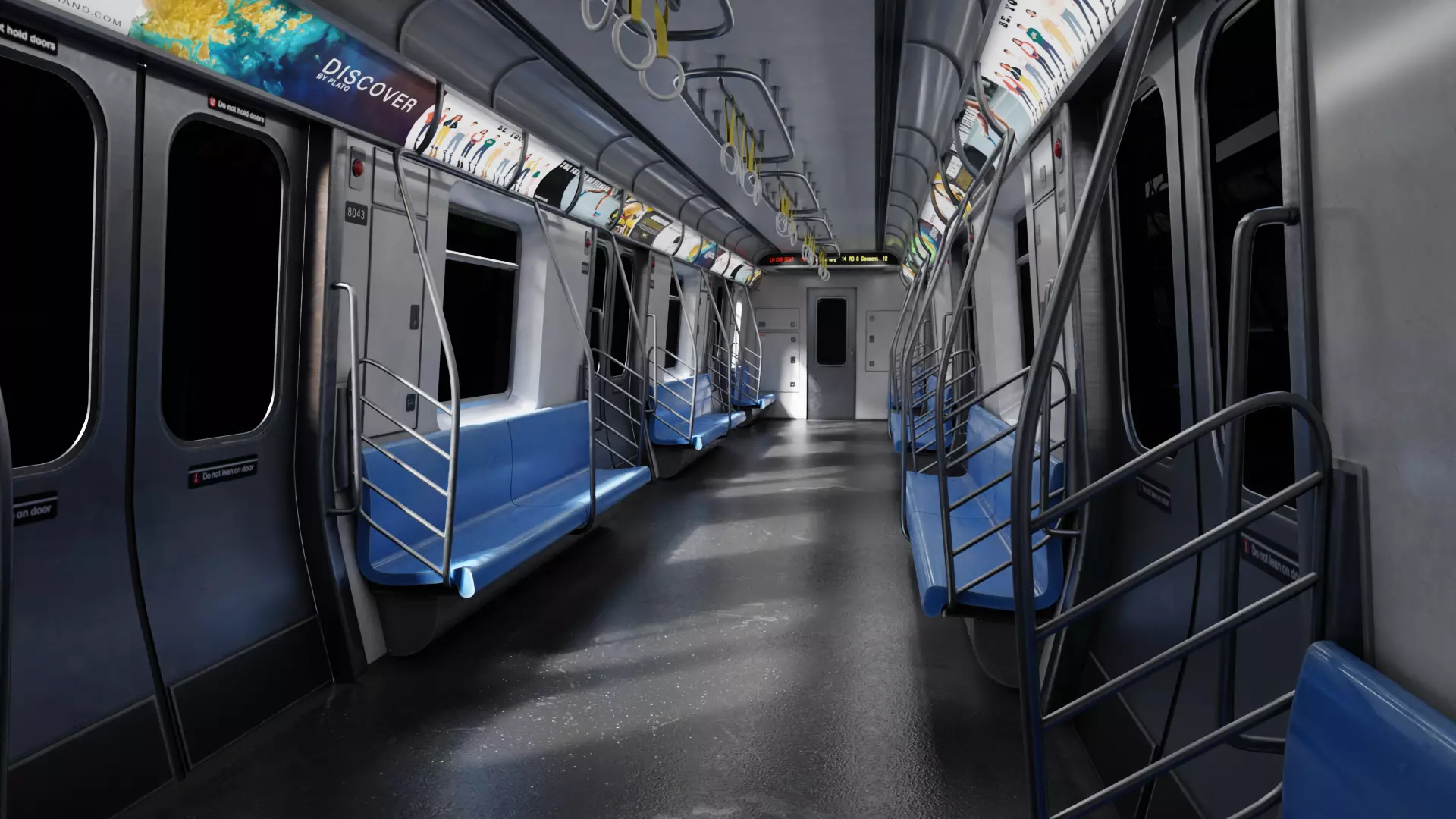 Subway Car Interior 8K and 4K Textures 3D model_0