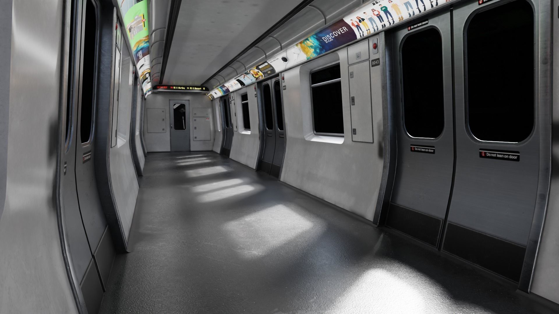 Subway Car Interior 8K and 4K Textures 3D model_10