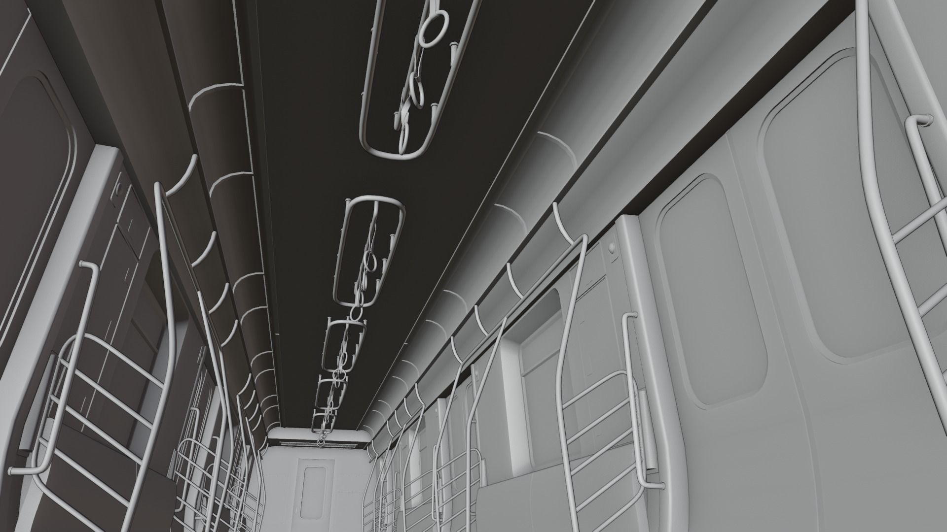 Subway Car Interior 8K and 4K Textures 3D model_9