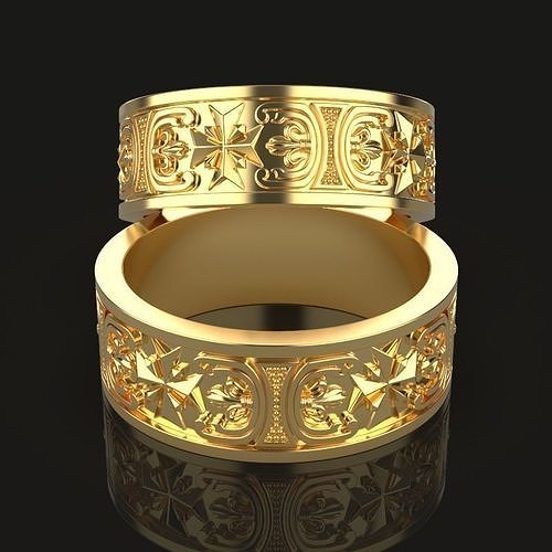  Ornamented ring 3D print model