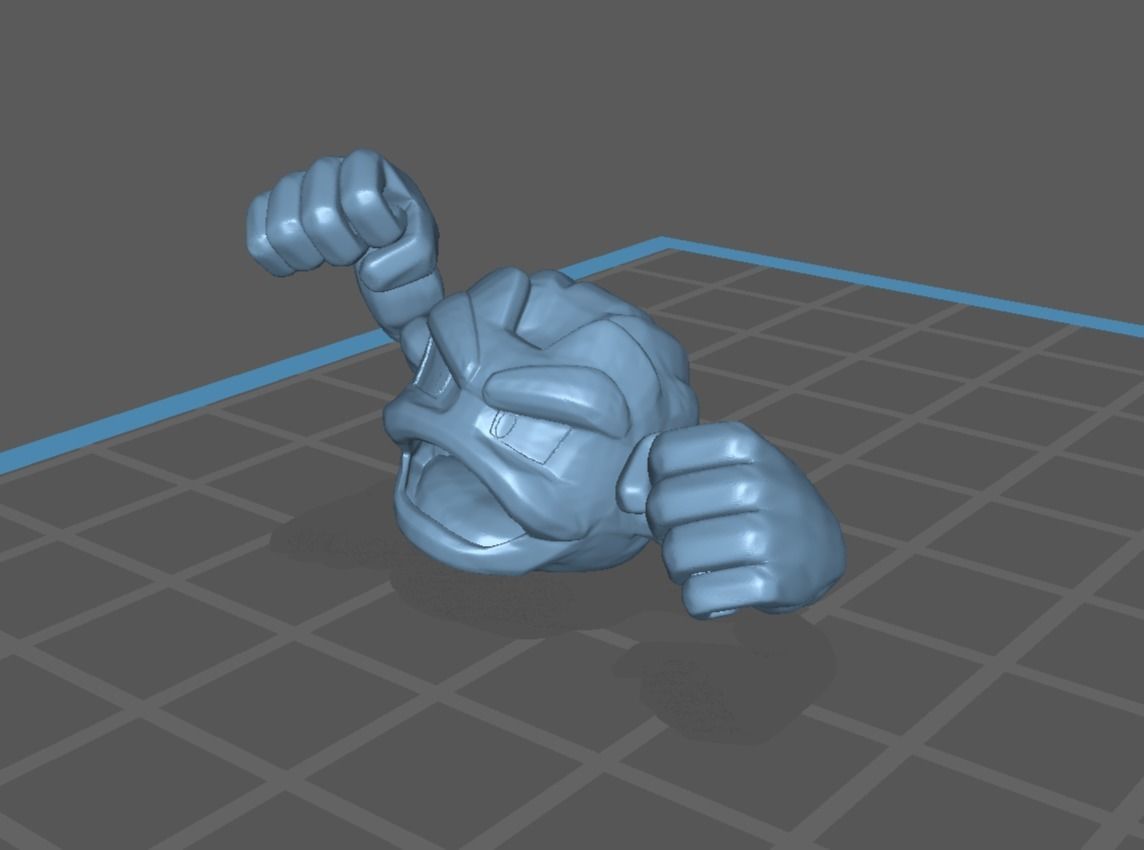 Geodude graveler and Golem pokemon 3D print model 3D print model_16