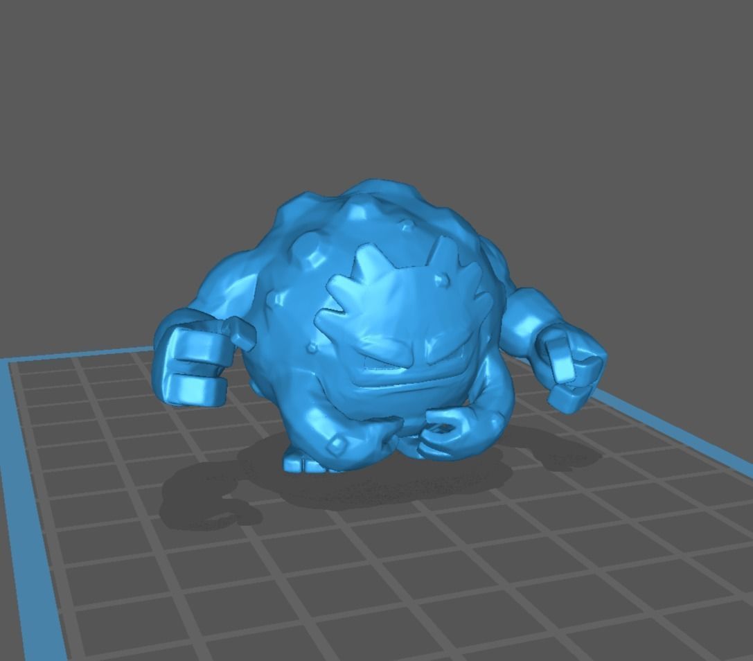 Geodude graveler and Golem pokemon 3D print model 3D print model_9