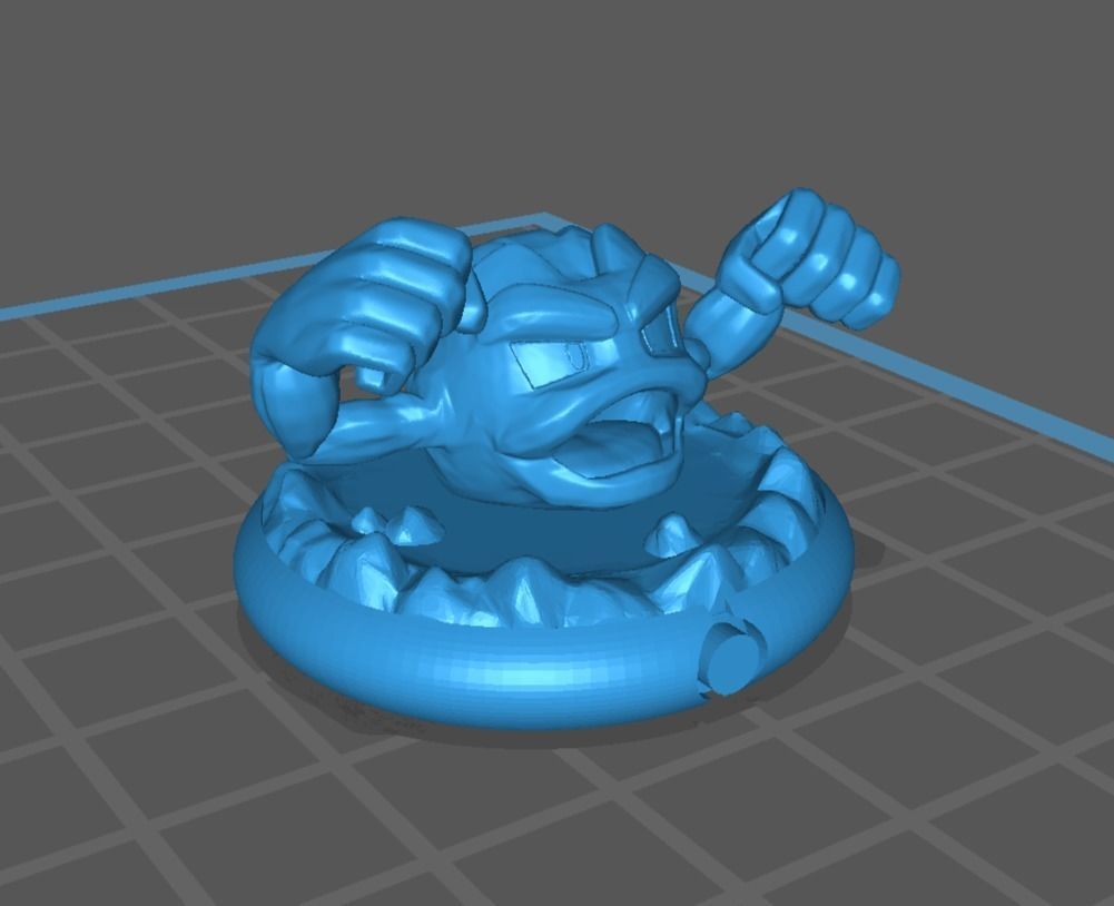 Geodude graveler and Golem pokemon 3D print model 3D print model_23