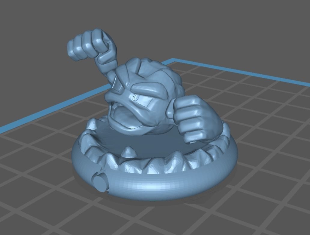 Geodude graveler and Golem pokemon 3D print model 3D print model_21