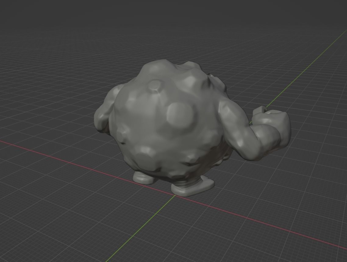 Geodude graveler and Golem pokemon 3D print model 3D print model_5
