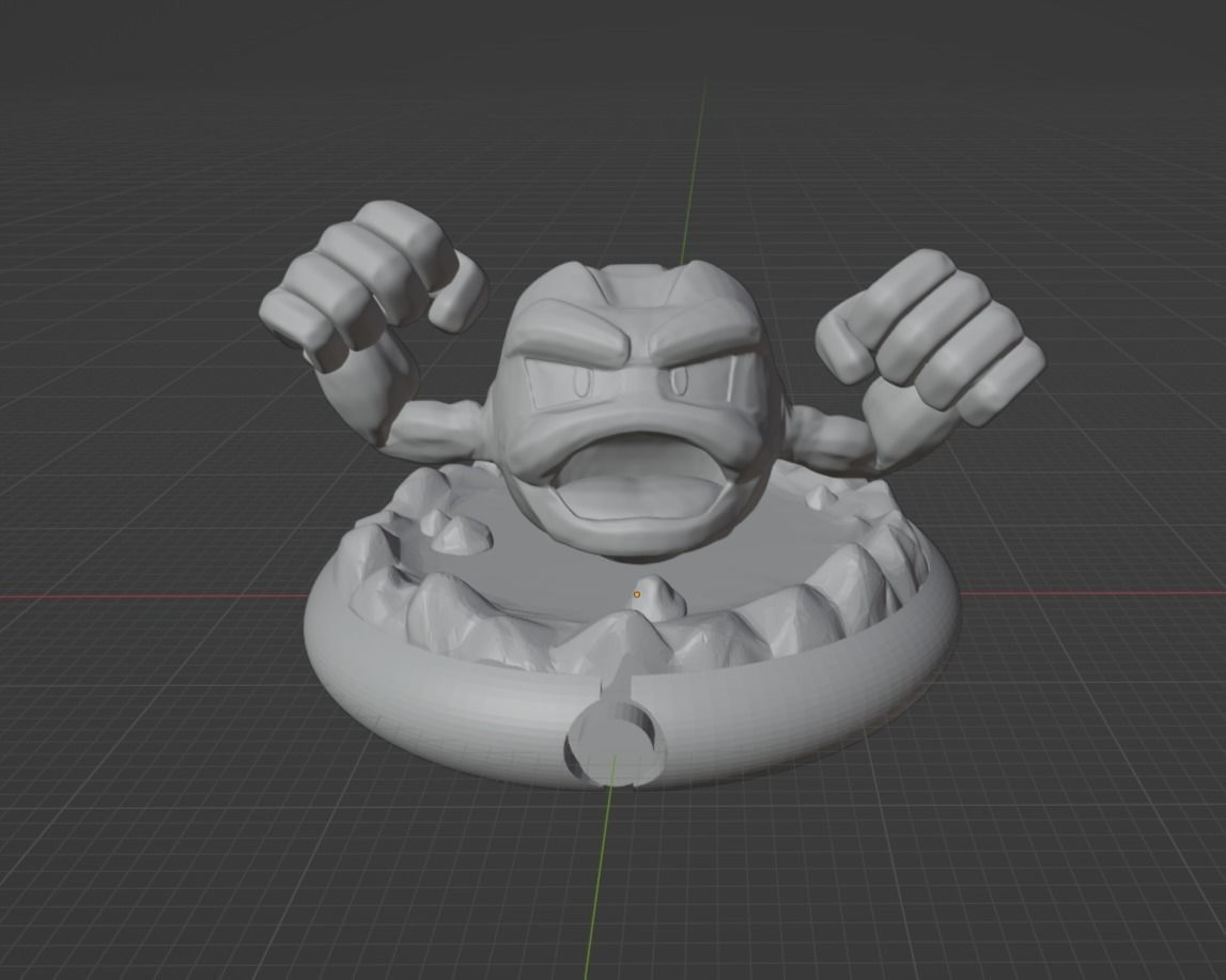 Geodude graveler and Golem pokemon 3D print model 3D print model_13