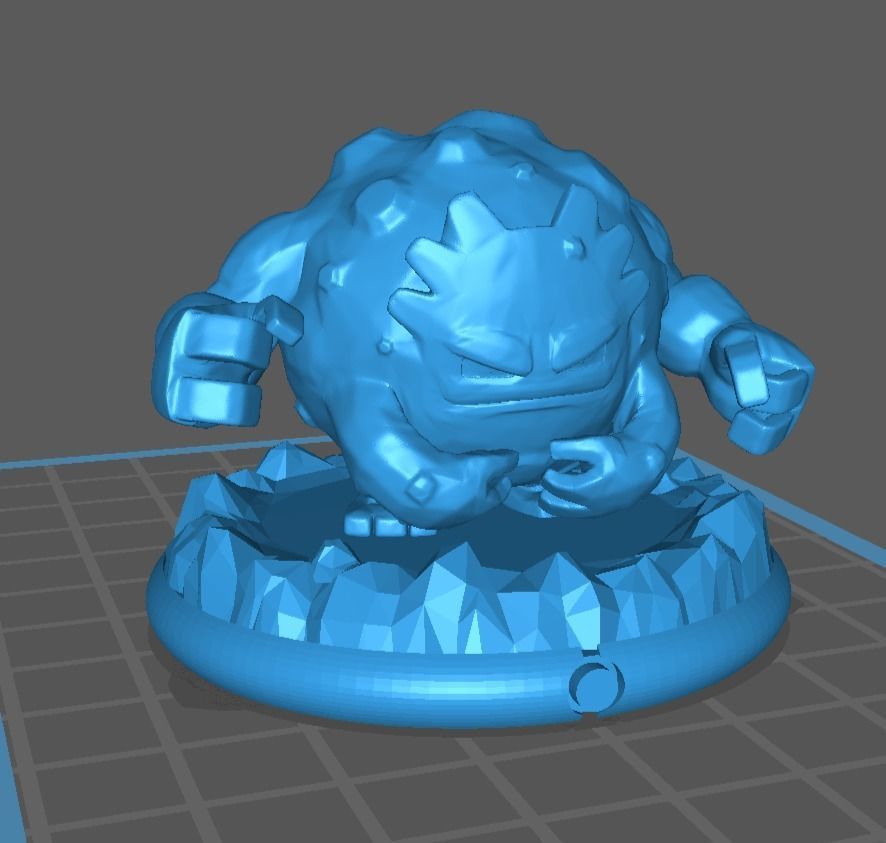 Geodude graveler and Golem pokemon 3D print model 3D print model_10