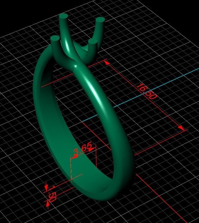 Elegant ring 3D print model_20