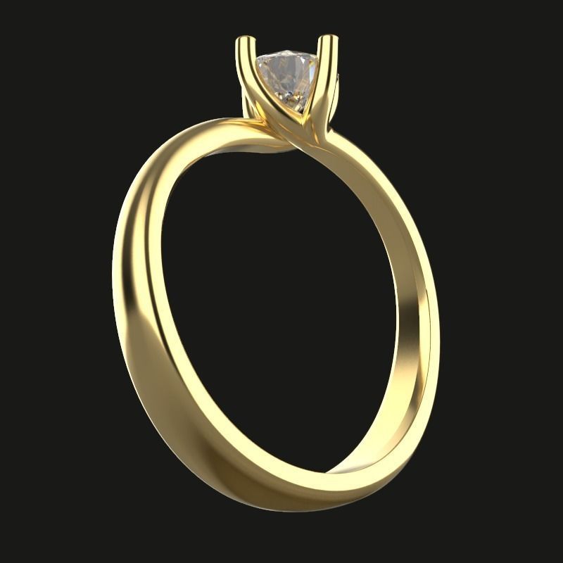 Elegant ring 3D print model_4