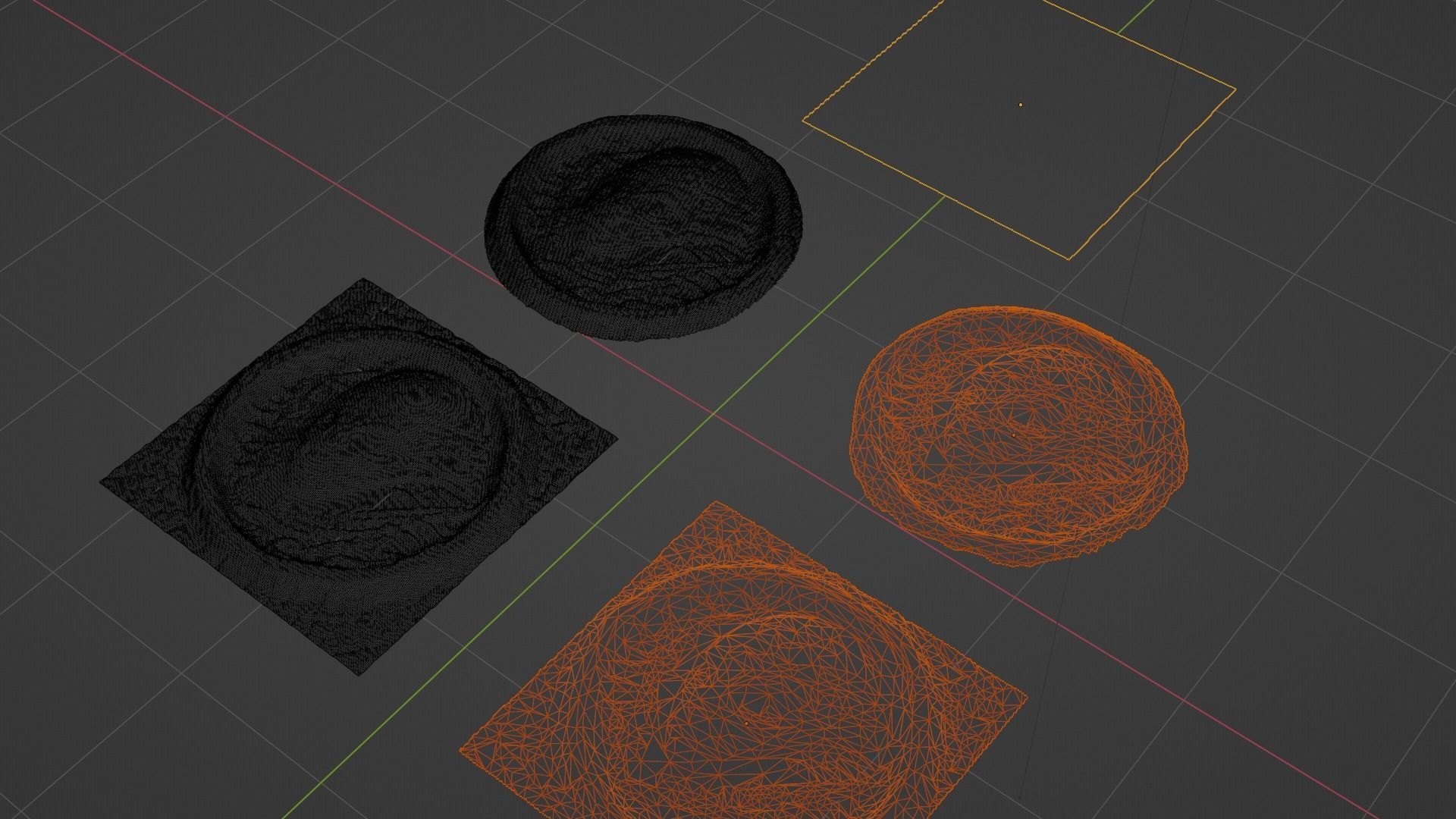 3D alien snake mosaic with materials and textures Low-poly 3D model_17