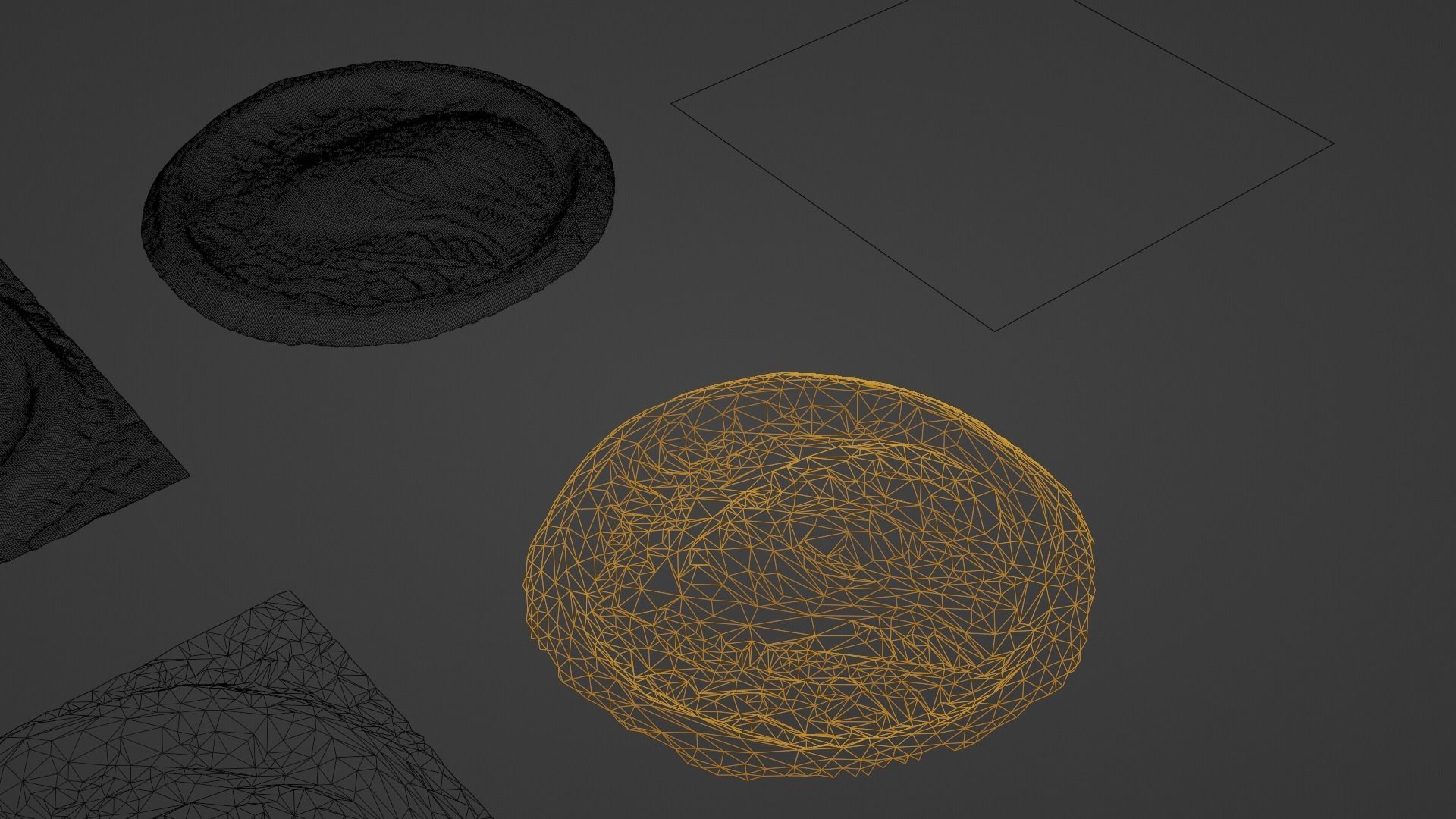 3D alien snake mosaic with materials and textures Low-poly 3D model_16