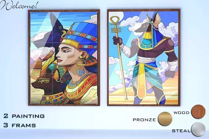 pharon wall poster 3D model