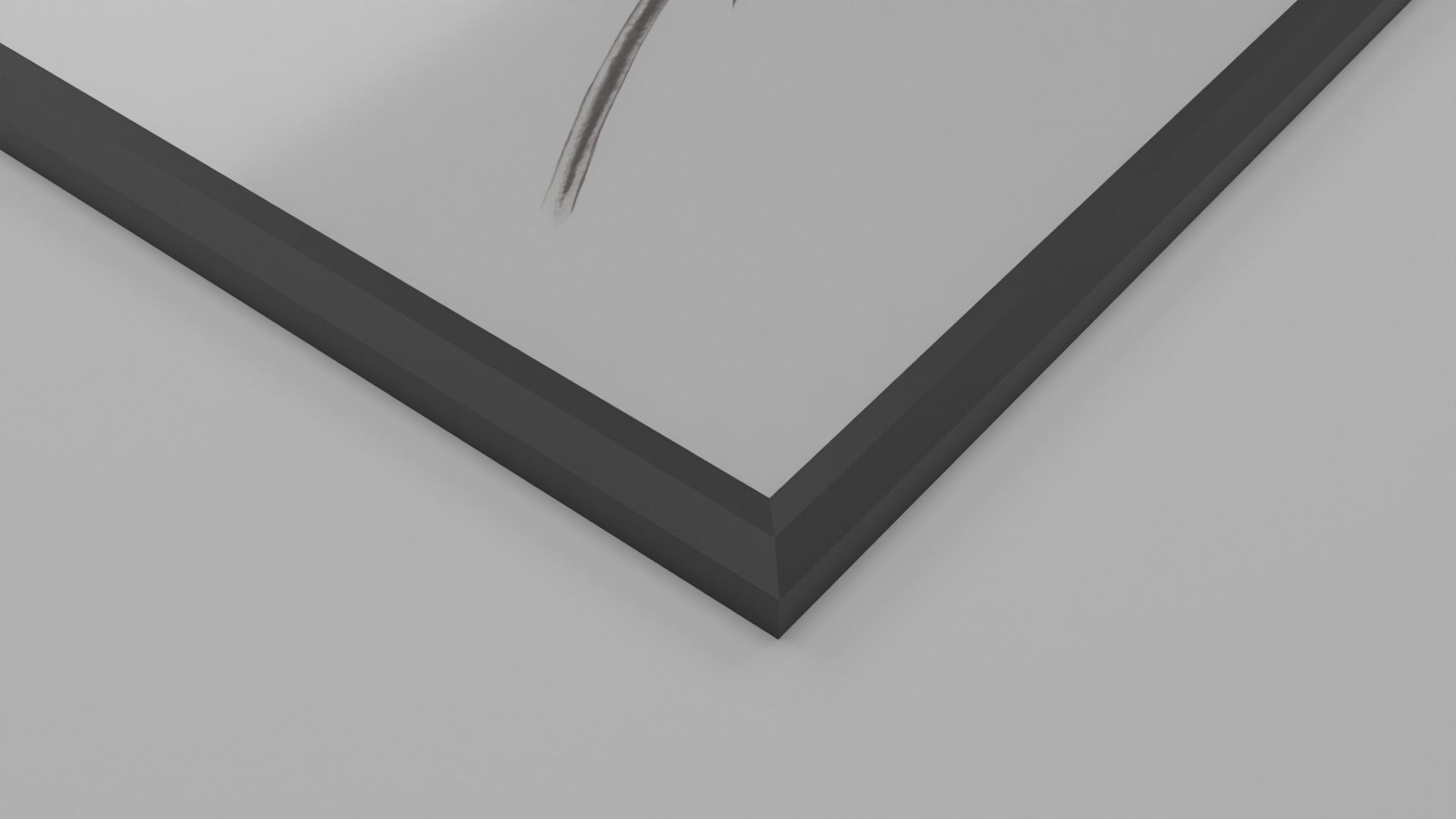 Mockup glass matte picture frames Low-poly 3D model_5