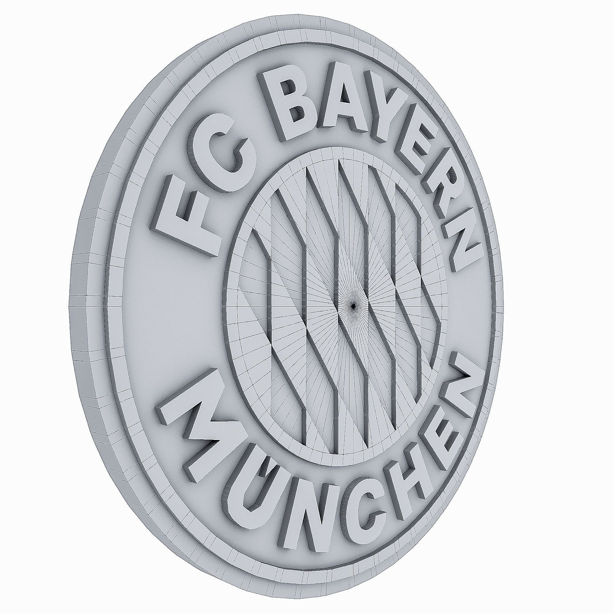 FC Bayern Munchen logo 3D print model_6