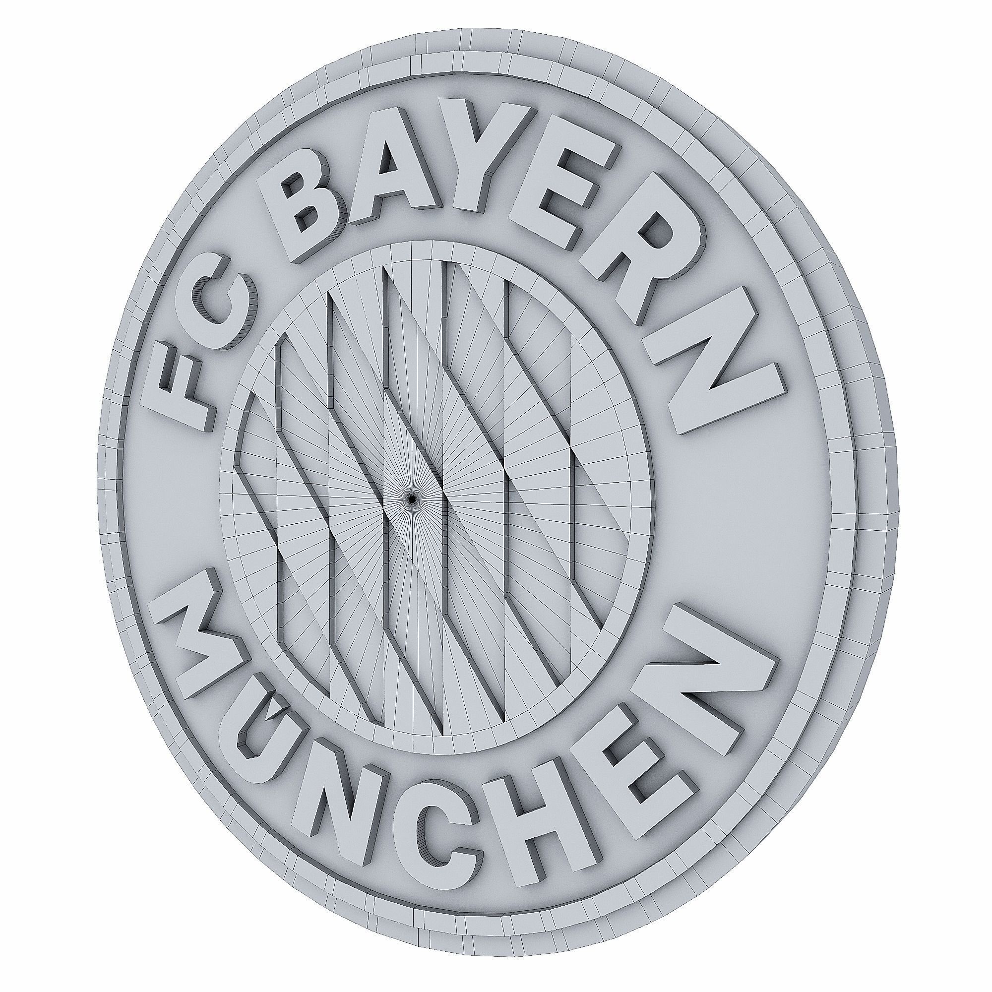 FC Bayern Munchen logo 3D print model_9