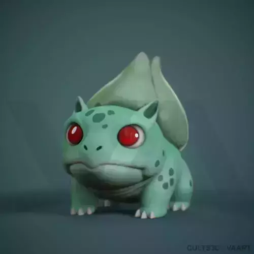 Bulbasaur pokemon with eyes