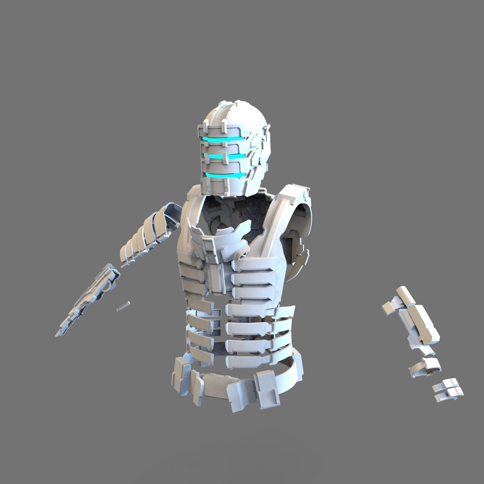 Dead Space Remake Isaac Clarke Full Body Wearable Armor 3D print model_34