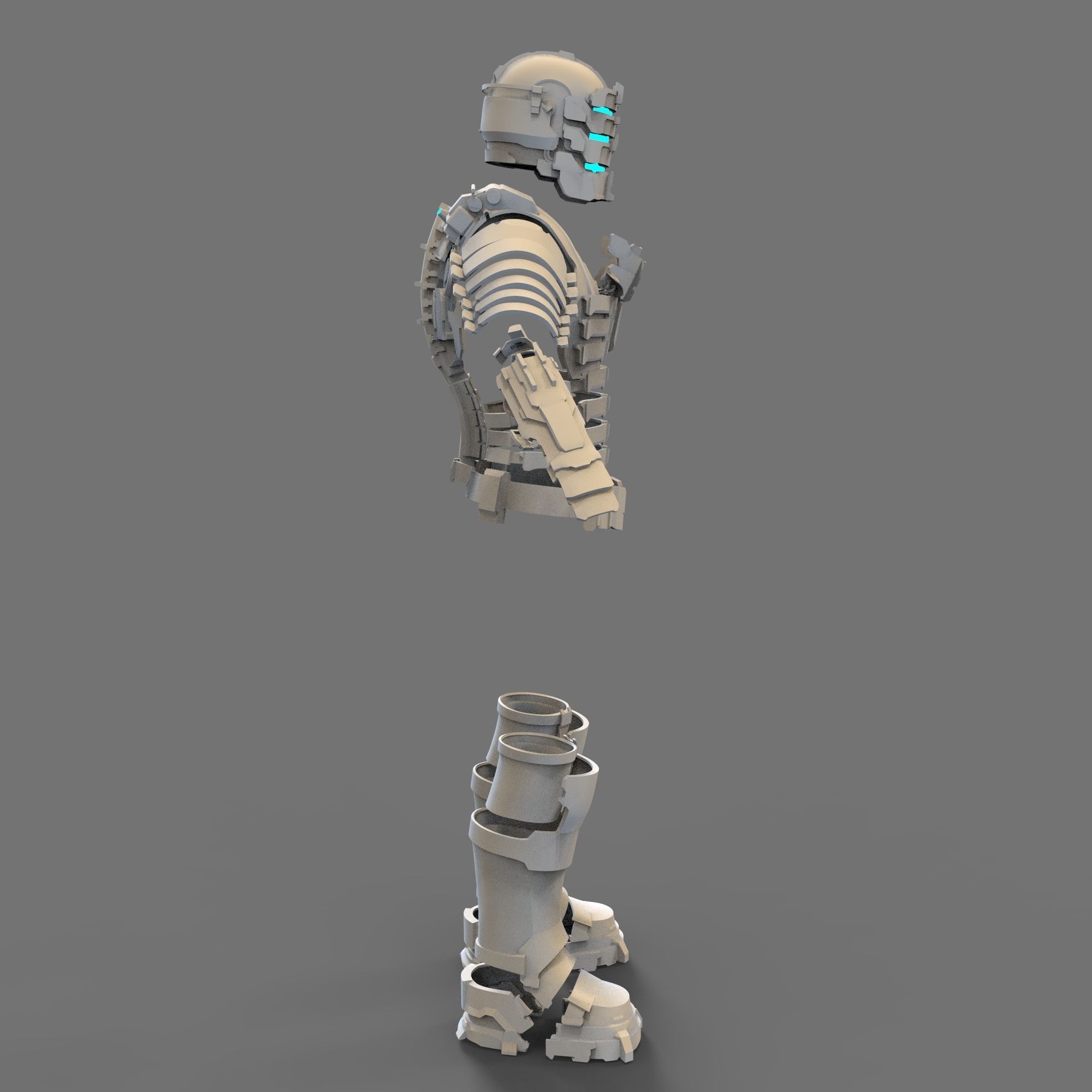 Dead Space Remake Isaac Clarke Full Body Wearable Armor 3D print model_3