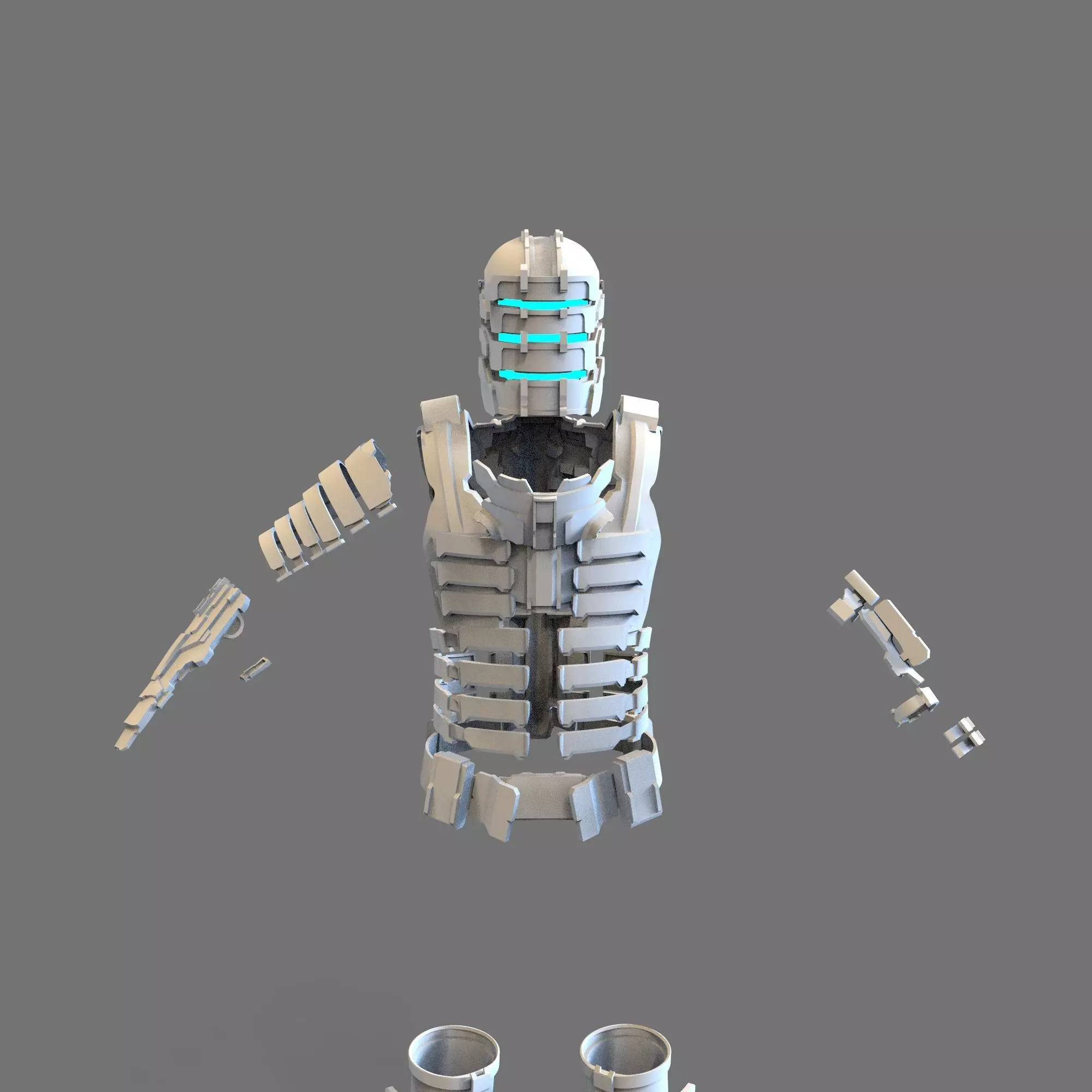 Dead Space Remake Isaac Clarke Full Body Wearable Armor 3D print model_0