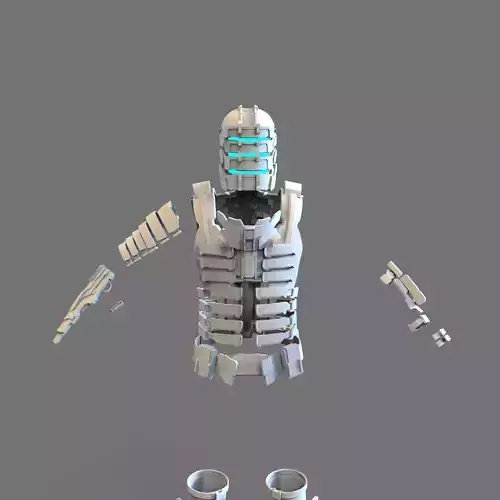 Dead Space Remake Isaac Clarke Full Body Wearable Armor 3D print model