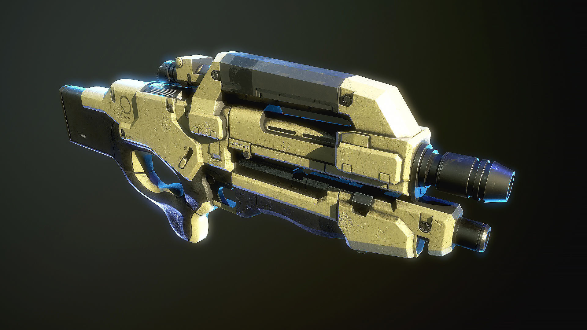 M96 Mattock Mass Effect 3D model_2