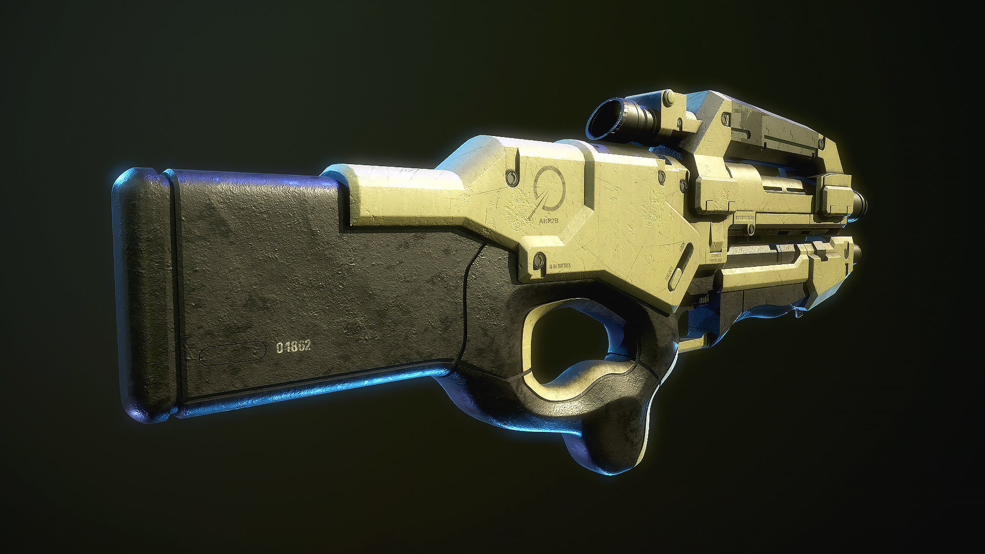 M96 Mattock Mass Effect 3D model_3