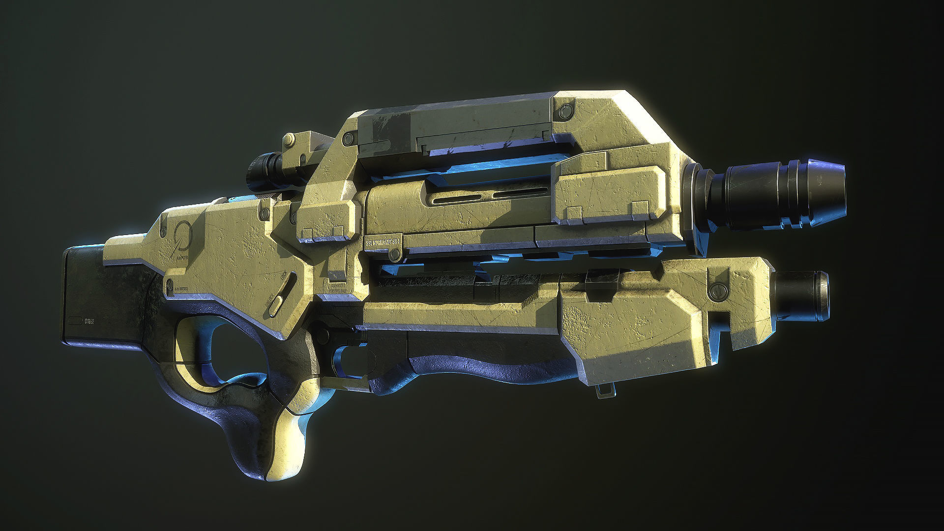 M96 Mattock Mass Effect 3D model_1