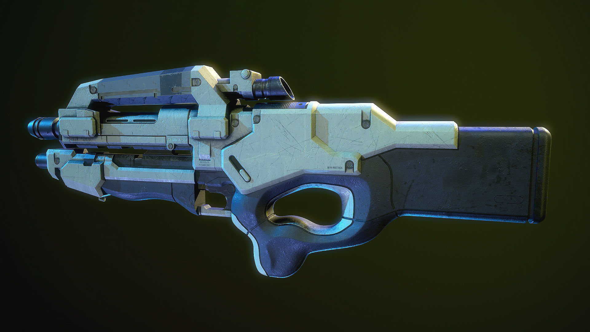 M96 Mattock Mass Effect 3D model_5