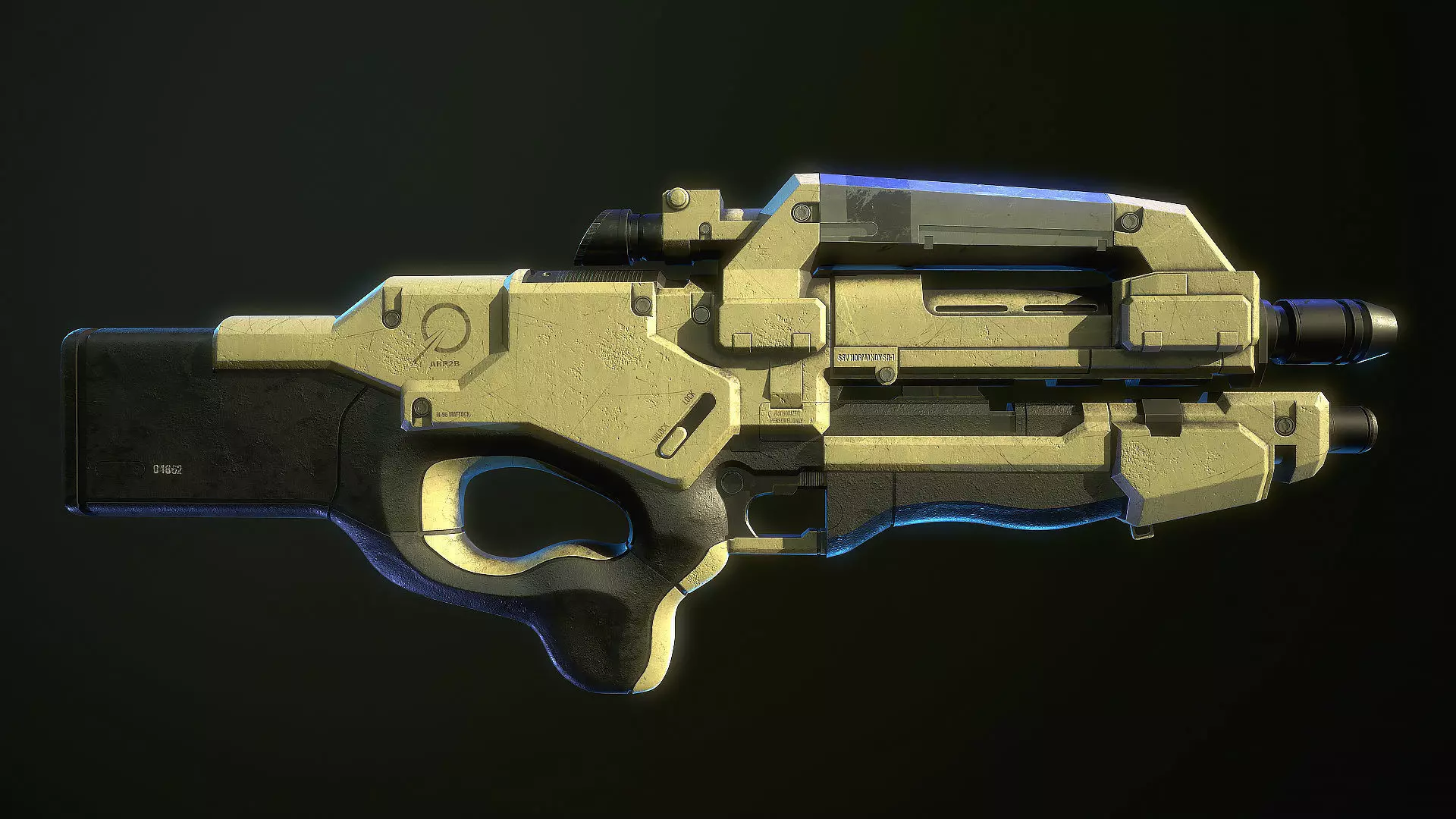 M96 Mattock Mass Effect 3D model_0