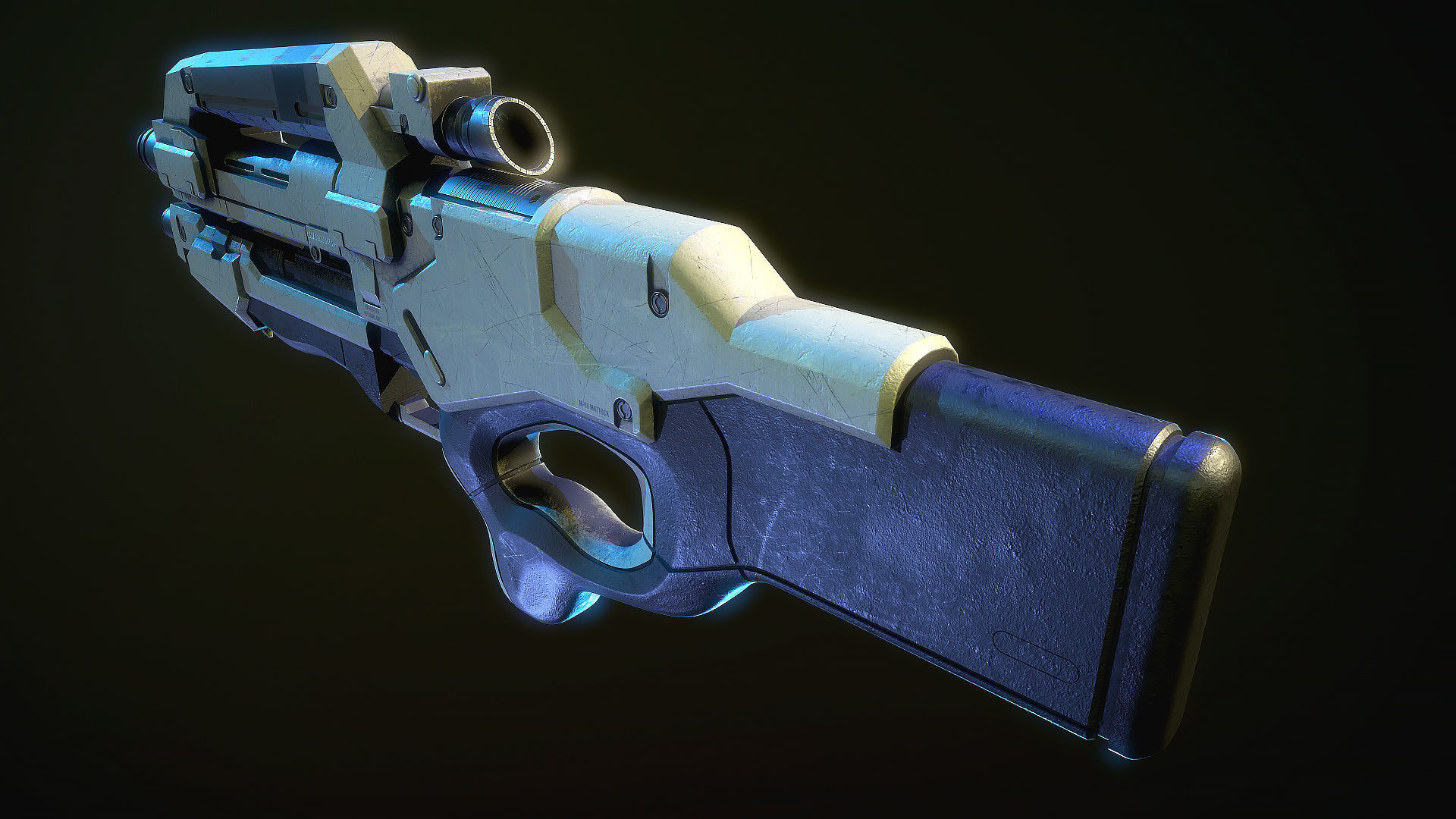 M96 Mattock Mass Effect 3D model_4