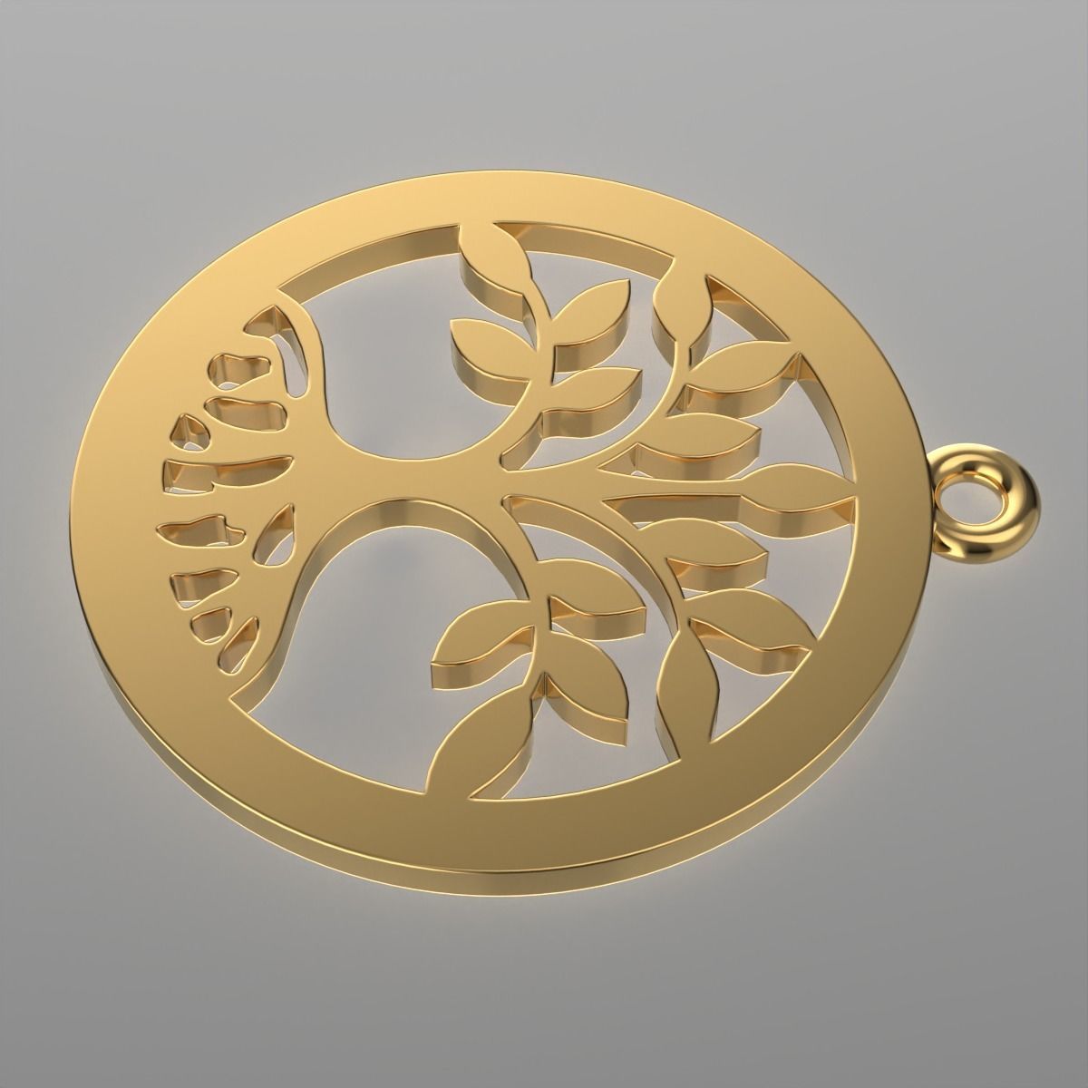 Pendant Tree of life 3D print model_2