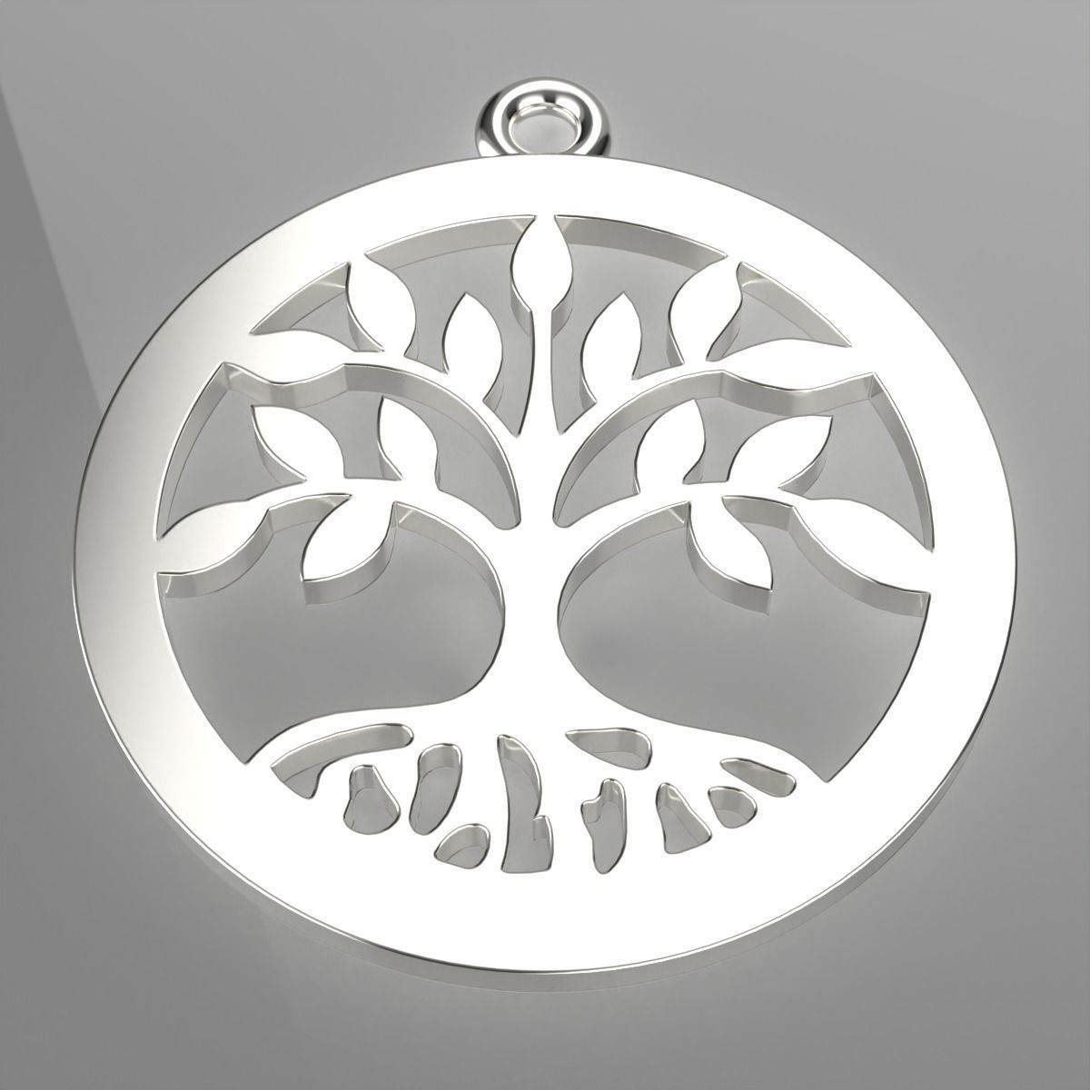 Pendant Tree of life 3D print model_4