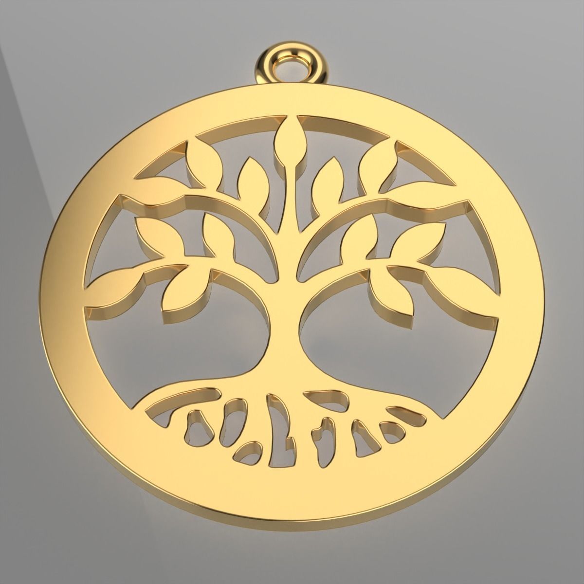 Pendant Tree of life 3D print model_1