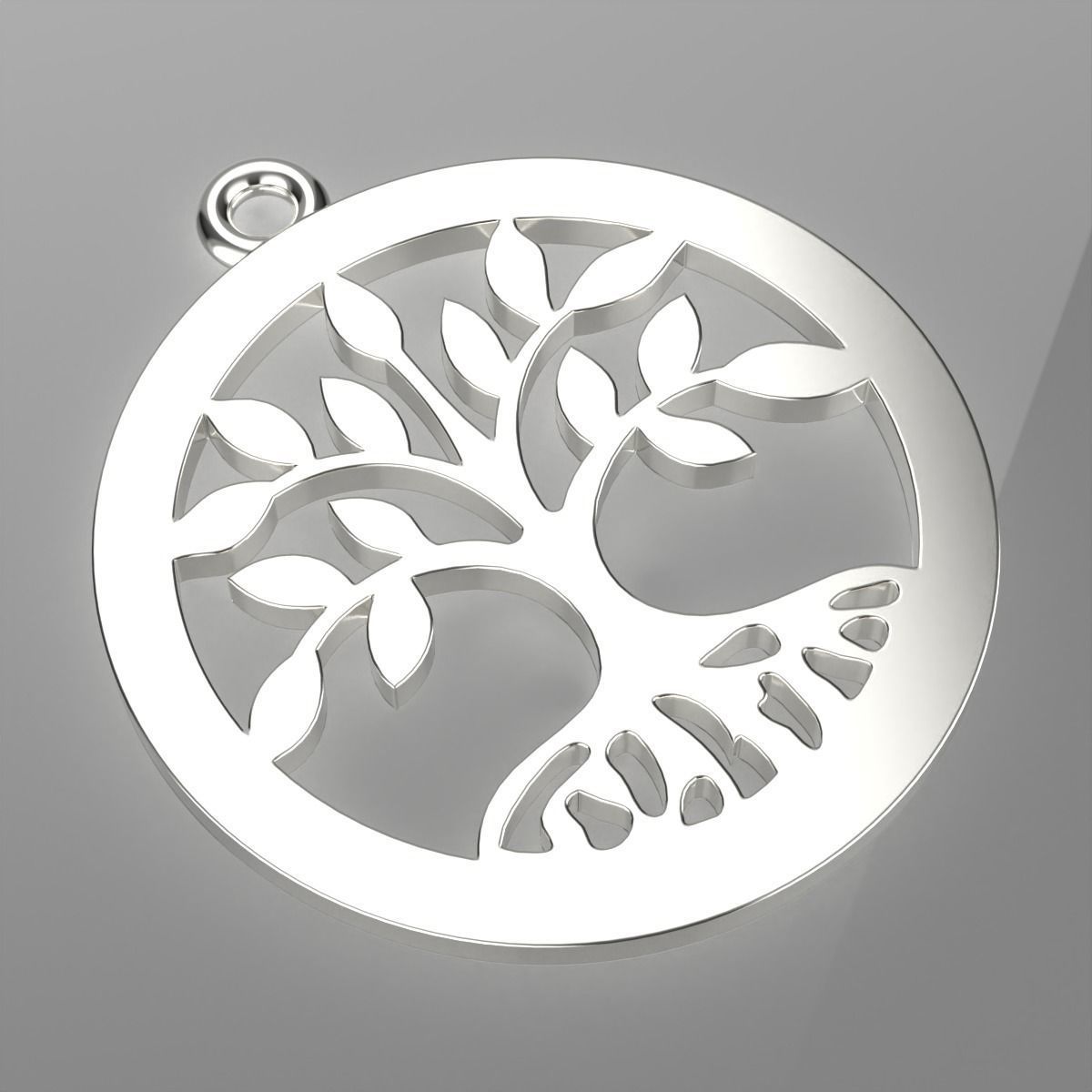 Pendant Tree of life 3D print model_3