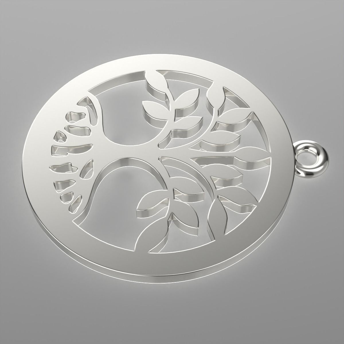 Pendant Tree of life 3D print model_5