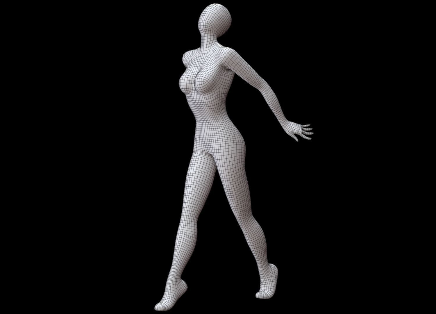 Mannequin Female 3D model_18