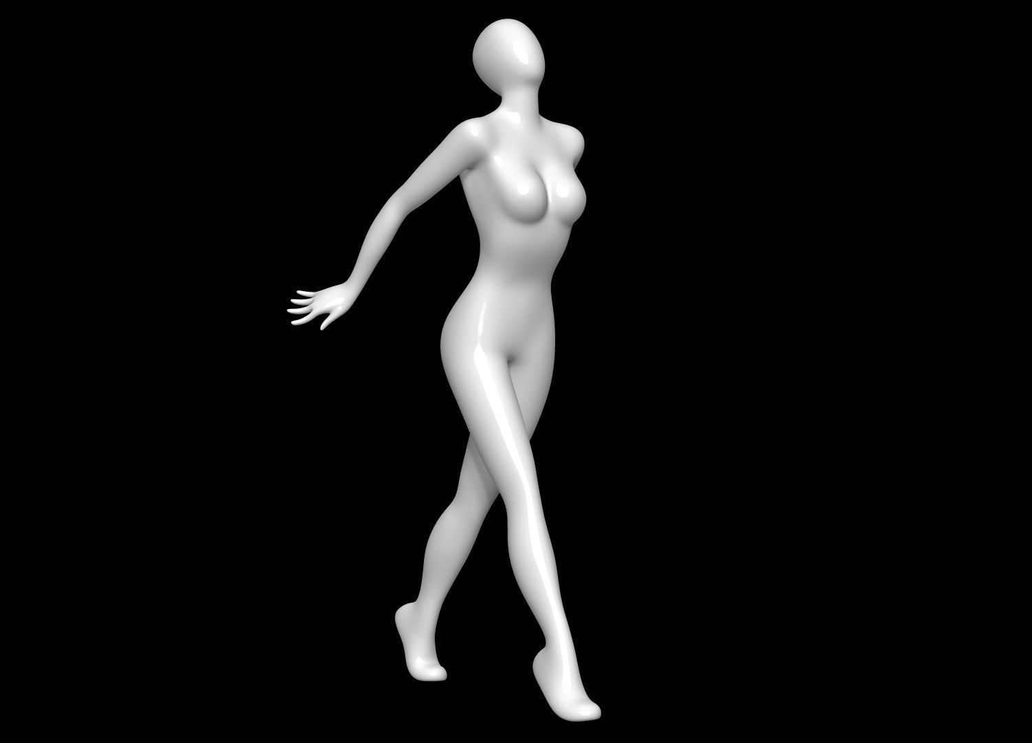 Mannequin Female 3D model_2