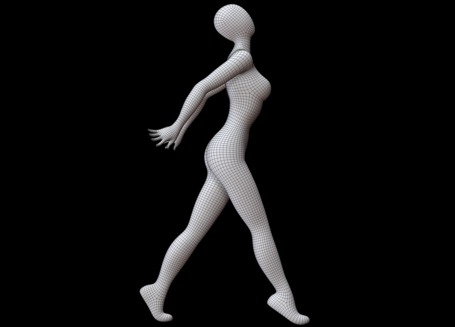 Mannequin Female 3D model_13