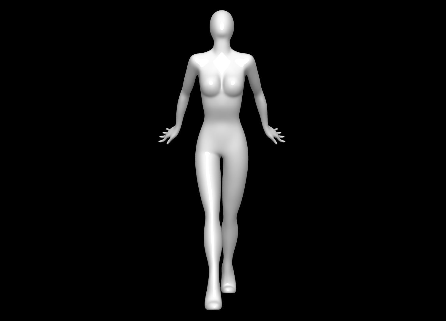 Mannequin Female 3D model_1